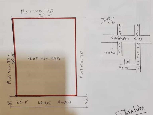 180 Sq.Yd Residential Plot for sale in Shaikpet