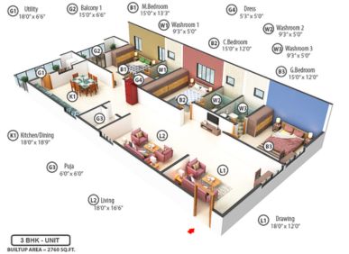 Avl Samskruthi 3bhk photos in Manikonda