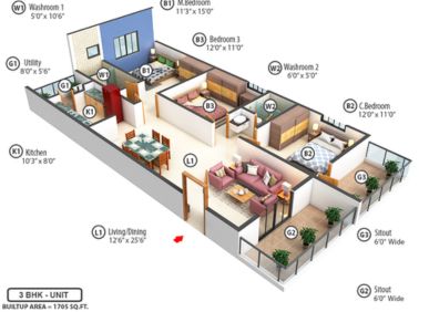 Avl Samskruthi 3bhk photos in Manikonda