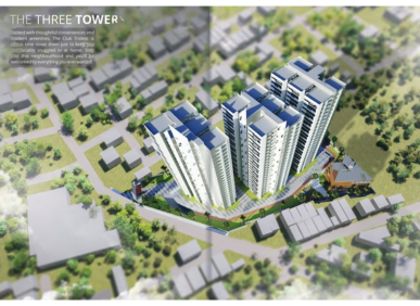 3 BHK flat at Namishree Trident in Mansoorabad
